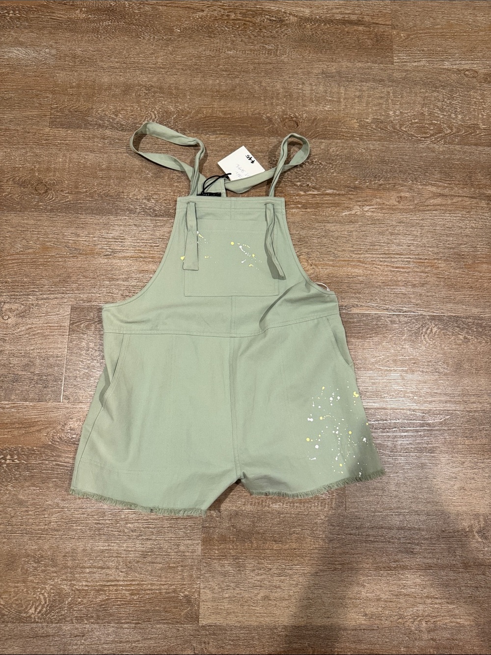 Very J women’s green adjustable overalls size small